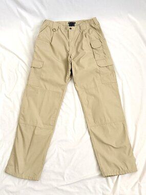 5.11 Tactical Mens Pants 34/34 Tan Cargo Utility Stretch Waist NWOT